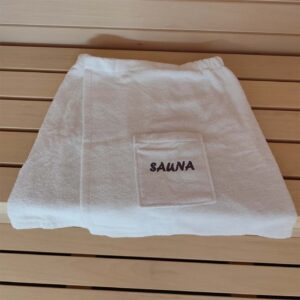 Kilt per sauna in cotone bianco